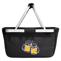 Einkaufskorb faltbar Bierkrüge anstoßen...