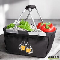 Einkaufskorb faltbar Bierkrüge anstoßen...