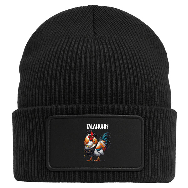 Beanie mit Patch Talahuhn Meme Talahon Black