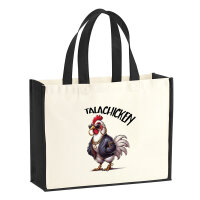 Jutetasche Talachicken Meme Talahon 21 Liter Black