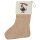 Weihnachtsstrumpf Talachicken Meme Talahon Beige Jute