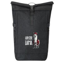 Kurierrucksack Hipser Lama Comic Meme 30-44 Liter Black...