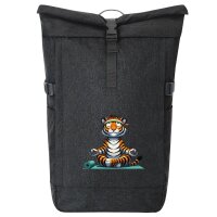 Kurierrucksack Yoga Tiger Comic 30-44 Liter Black Melange