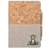 Notizbuch A5 Yoga Tiger Comic 80 Blatt inkl. Kugelschreiber