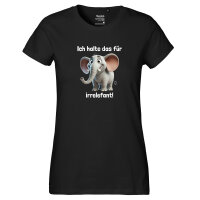 Damen T-Shirt Ich halte das für irrelefant Elefant Meme