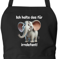 Schürze Ich halte das für irrelefant Elefant Meme mit Taschen