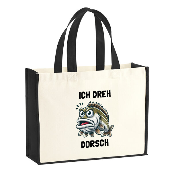 Jutetasche Ich dreh Dorsch Comic Meme 21 Liter Black