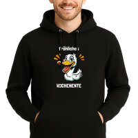 Unisex Hoodie fröhliches Wochenente Ente Meme