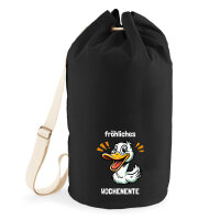 Seesack fröhliches Wochenente Ente Meme 20 Liter Black
