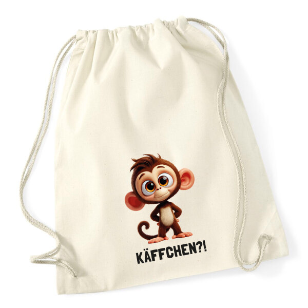Turnbeutel Käffchen? Affe Äffchen Meme 12 Liter