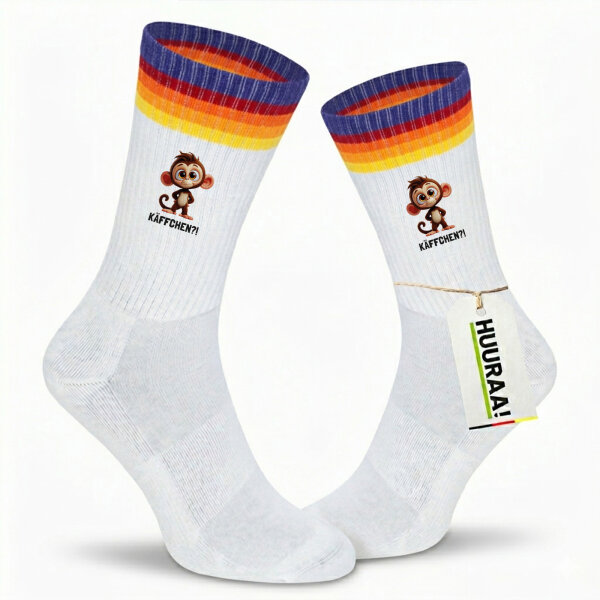 Unisex Socken Käffchen? Affe Äffchen Meme Baumwolle