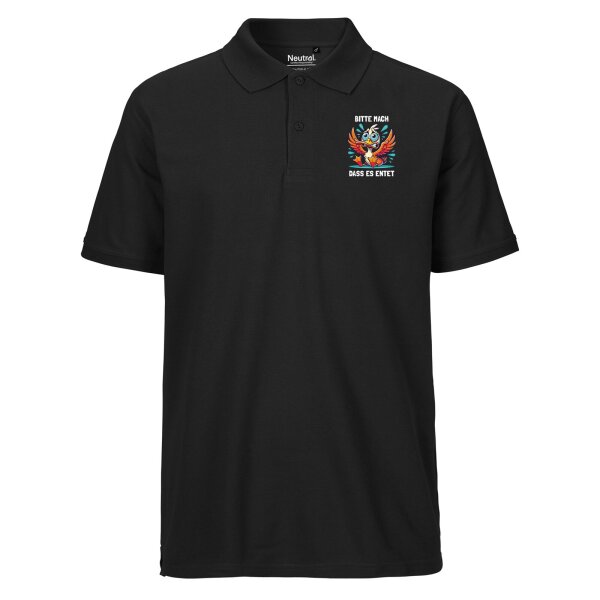 Herren Polo Shirt Bitte mach dass es entet Ente Meme
