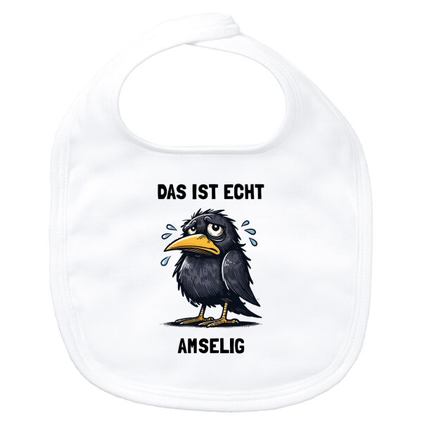Baby Lätzchen Das ist echt Amselig Amsel Meme Klettverschluss