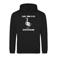 Unisex Hoodie Gans dünnes Eis Sportsfreund Gans Meme