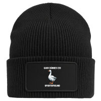 Beanie mit Patch Gans dünnes Eis Sportsfreund Gans...