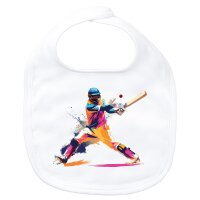 Baby L&auml;tzchen Baseball Spieler bunte Silhouette