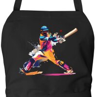Sch&uuml;rze Baseball Spieler bunte Silhouette