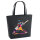 Filz Shopper Baseball Spieler bunte Silhouette 22 Liter