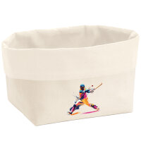 Organizer Baseball Spieler bunte Silhouette