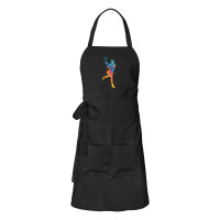 Sch&uuml;rze Tennis Spielerin bunte Silhouette mit...
