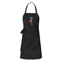 Sch&uuml;rze Tennis Spielerin bunte Silhouette