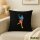 Kissen Tennis Spielerin bunte Silhouette 40x40cm