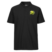 Herren Polo Shirt Tennisball Comic