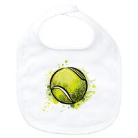 Baby Lätzchen Tennisball Comic Klettverschluss