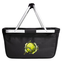 Einkaufskorb faltbar Tennisball Comic 20 Liter Black