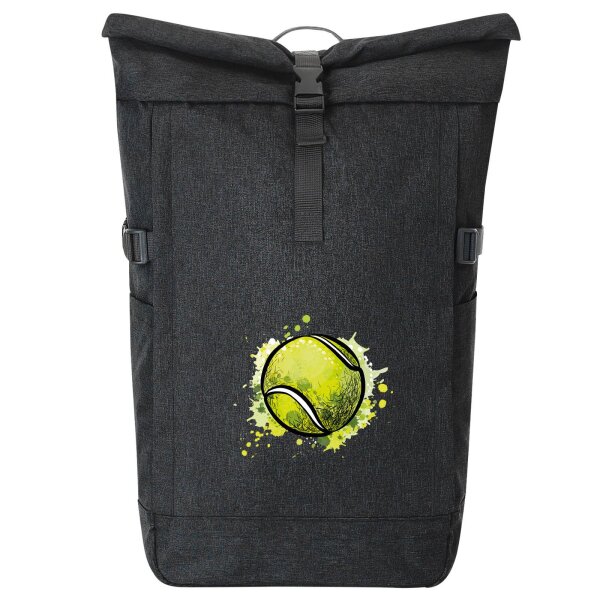 Kurierrucksack Tennisball Comic 30-44 Liter Black Melange