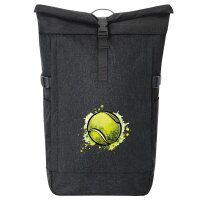 Kurierrucksack Tennisball Comic 30-44 Liter Black Melange