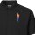 Herren Polo Shirt Baseball Pitcher bunte Silhouette
