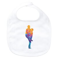 Baby L&auml;tzchen Baseball Pitcher bunte Silhouette