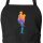 Schürze Baseball Pitcher bunte Silhouette mit Taschen