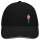 Kappe Baseball Pitcher bunte Silhouette