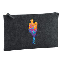 Kulturbeutel Baseball Pitcher bunte Silhouette 1 Liter...