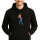 Unisex Hoodie Baseball Batter Spieler bunte Silhouette