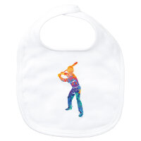 Baby Lätzchen Baseball Batter Spieler bunte...