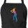 Schürze Baseball Batter Spieler bunte Silhouette