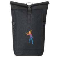 Kurierrucksack Baseball Batter Spieler bunte Silhouette...