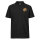 Herren Polo Shirt Baseballhandschuh und Ball Spieler bunte Silhouette