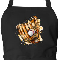 Schürze Baseballhandschuh und Ball Spieler bunte...
