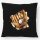 Kissen Baseballhandschuh und Ball Spieler bunte Silhouette 40x40cm