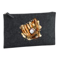 Kulturbeutel Baseballhandschuh und Ball Spieler bunte...
