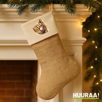 Weihnachtsstrumpf Baseballhandschuh und Ball Spieler...