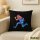 Kissen Football Spieler bunte Silhouette 40x40cm