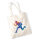 Jutebeutel Football Spieler bunte Silhouette 10 Liter