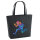 Filz Shopper Football Spieler bunte Silhouette 22 Liter
