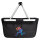 Einkaufskorb faltbar Football Spieler bunte Silhouette 20 Liter Black