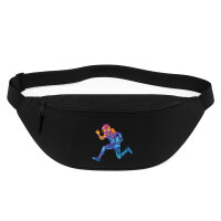 Bauchtasche Football Spieler bunte Silhouette 2,5 Liter...